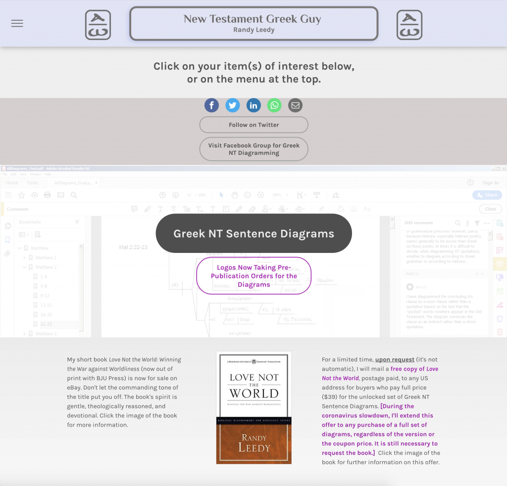 bibleworks new testament greek sentence diagrams